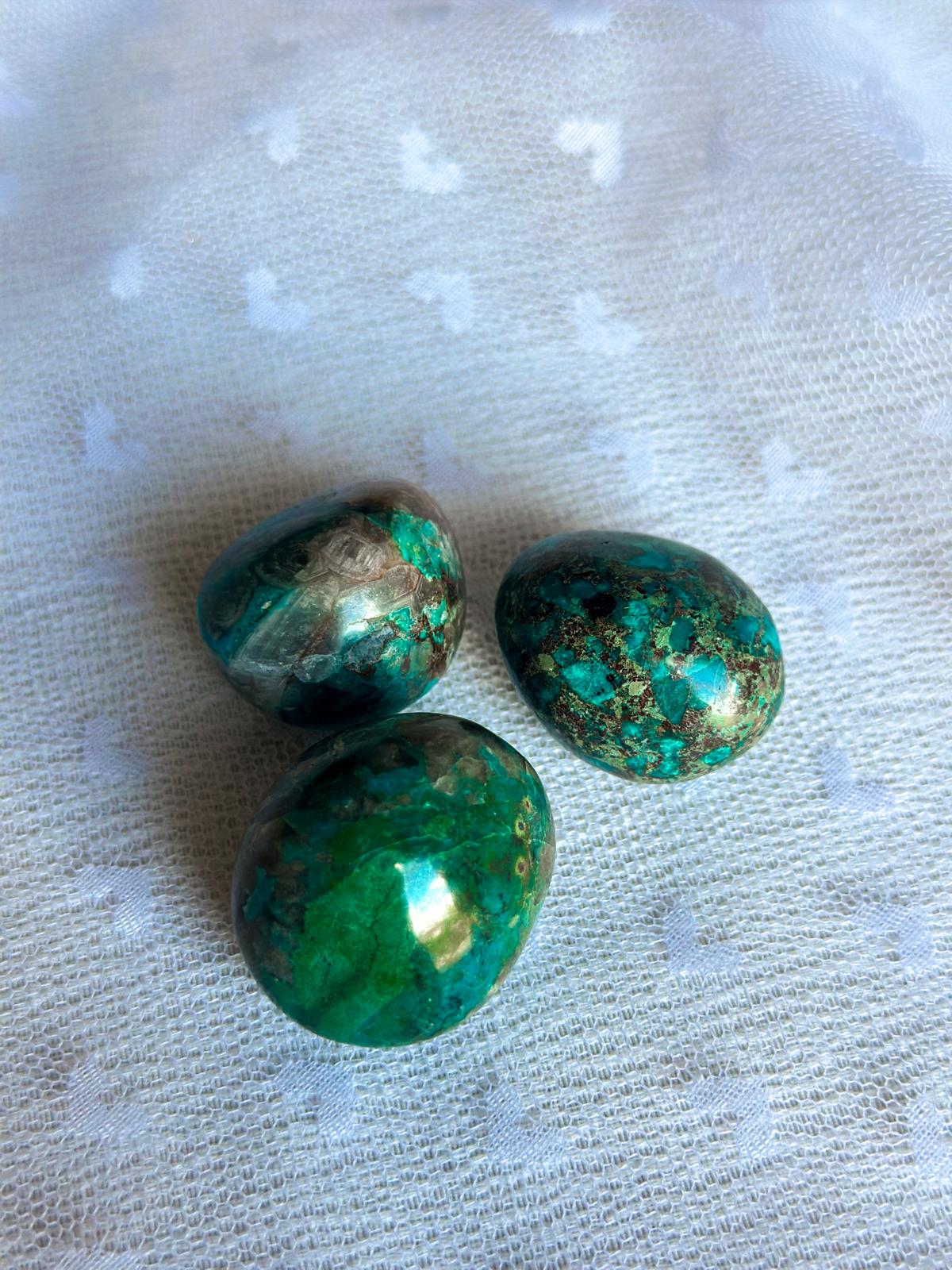 Chrysocolla Trommelsteen | Kracht in Zachtheid