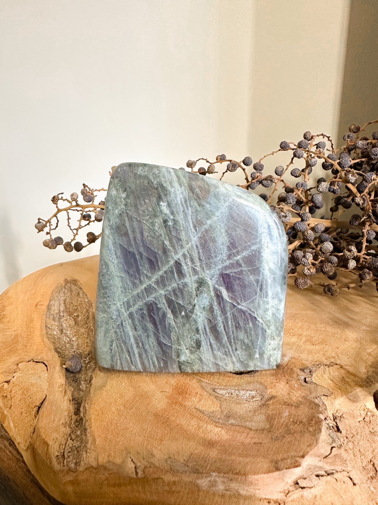 Sculptuur Labradoriet Roze AA