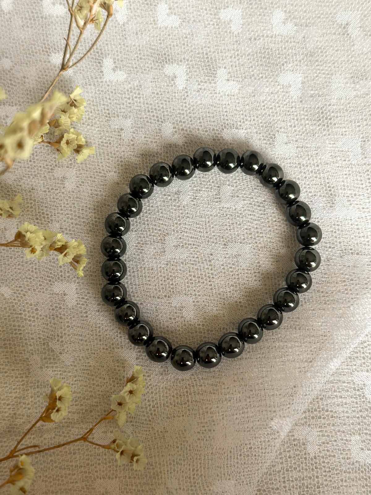 Kogelarmband Hematiet | 8 mm