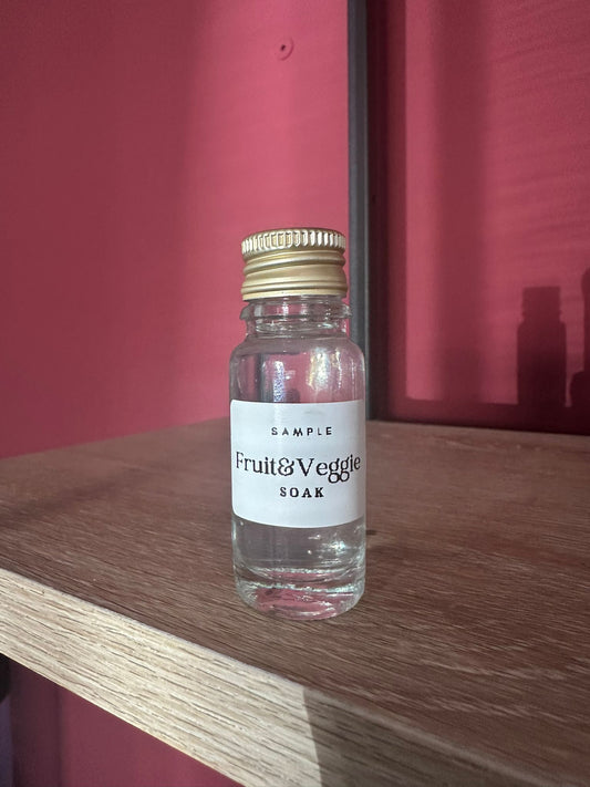 Fruit & Veggie Soak Sample – Puur Eten, Puur Liefde