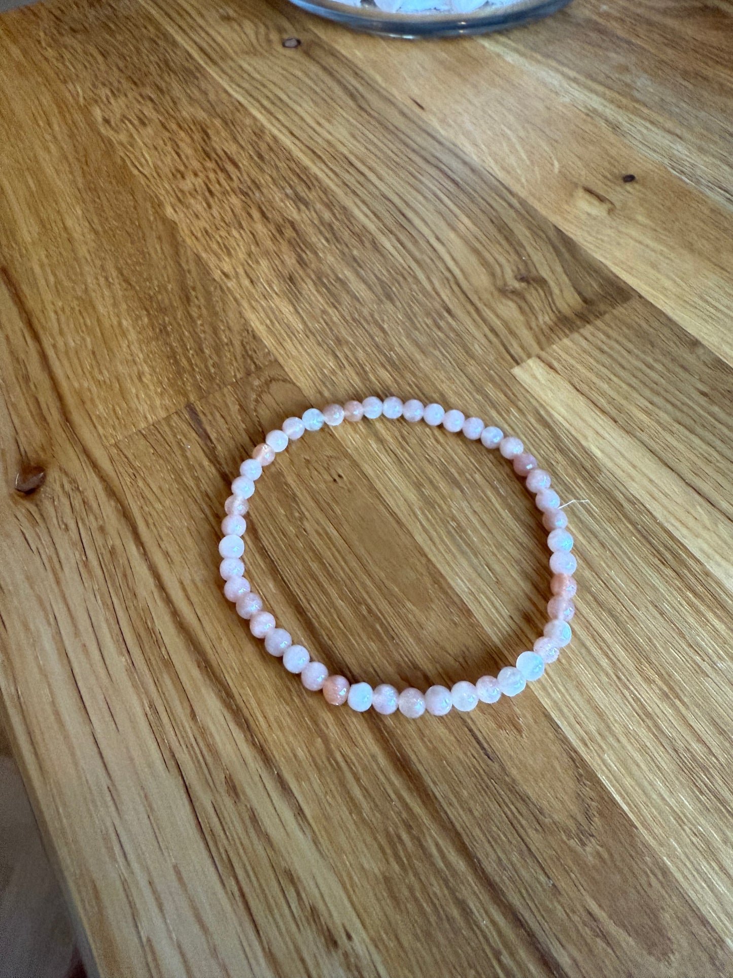 Maansteen armband kogel 4 mm