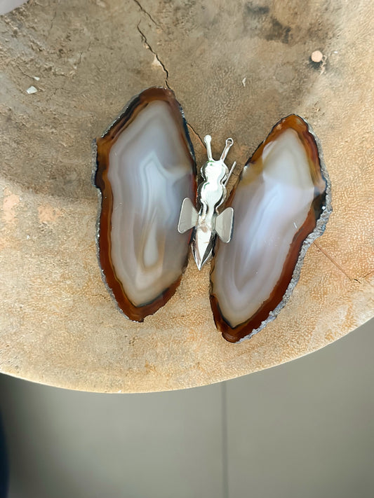 Agaat vlinder klein zilver