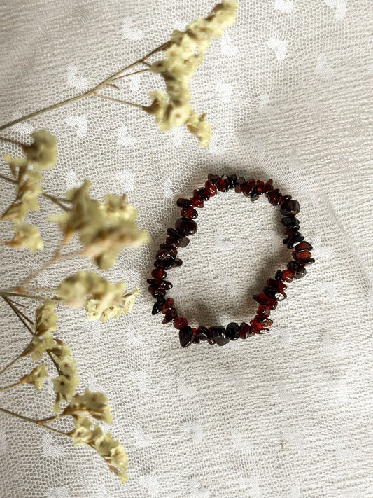 Granaat Splitarmband